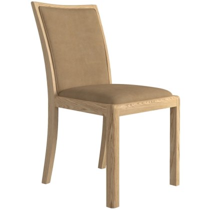 Malmo Upholstered Back Chair Faux Leather