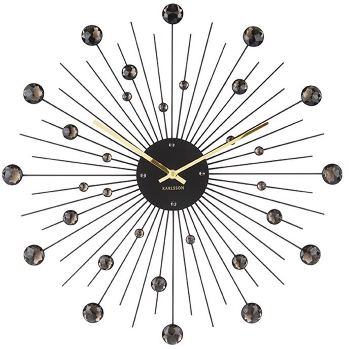 Present Time Home Decor Wall Clock Sunburst Large Black Present Time Home Decor Wall Clock Sunburst Large Black