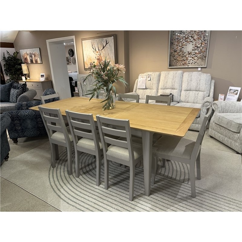 Clearance - Dining Eva 120cm Dining Table and 8 Chairs Clearance - Dining Eva 120cm Dining Table and 8 Chairs