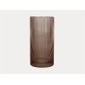 Present Time Home Decor Vase Allure Straight Chocolate Brown