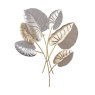 Present Time Home Decor Wall Art Alocasia Leaves Gold