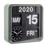 Present Time Home Decor Wall Clock Mini Flip Green