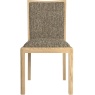 Malmo Upholstered Back Chair Grey Fabric