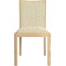 Malmo Upholstered Back Chair Natural Fabric