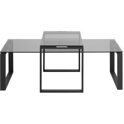 Contemporary Occasional Katrine Coffee Table Set Smoke