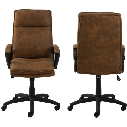 Office Brad Desk Chair Camel