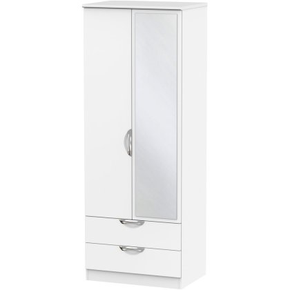 Galahad Tall 2ft 6in 2 Drawer Mirror Robe Galahad Tall 2ft 6in 2 Drawer Mirror Robe