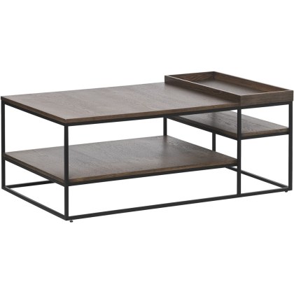 Remi Smoked Oak Coffee Table 70x120cm