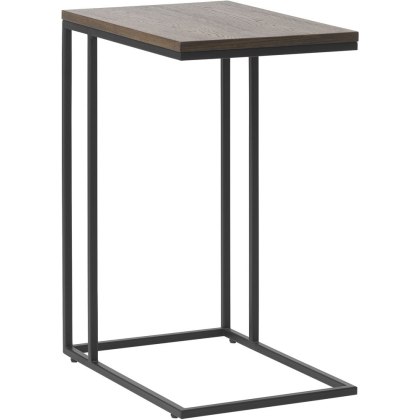 Remi Smoked Oak Lap Top Table