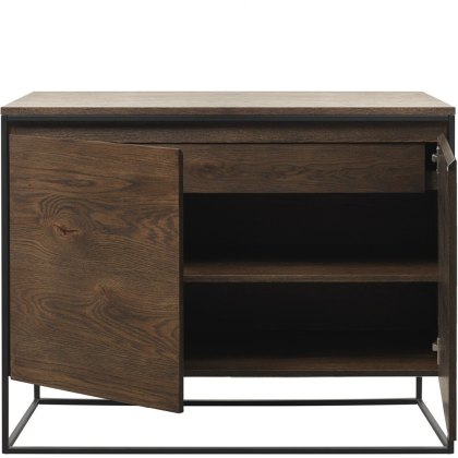 Remi Smoked Oak Sideboard 2 Section