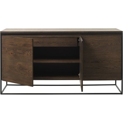 Remi Smoked Oak Sideboard 3 Section