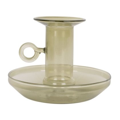 Present Time Home Decor Candle Holder Classic Light Green moss