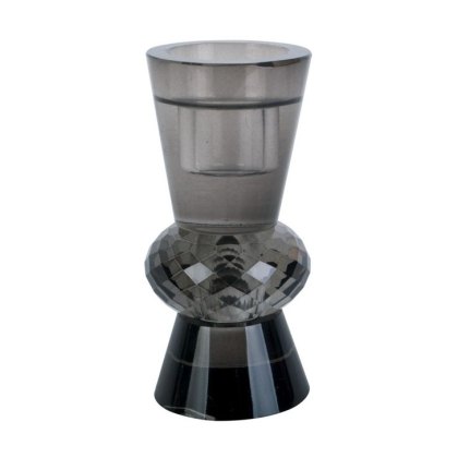 Present Time Home Decor Candle Holder Crystal Art duo cone