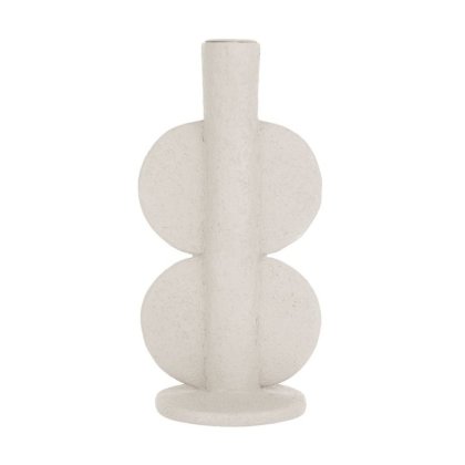 Present Time Home Decor Candle Holder Double Bubble Ivory