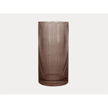 Present Time Home Decor Vase Allure Straight Chocolate Brown
