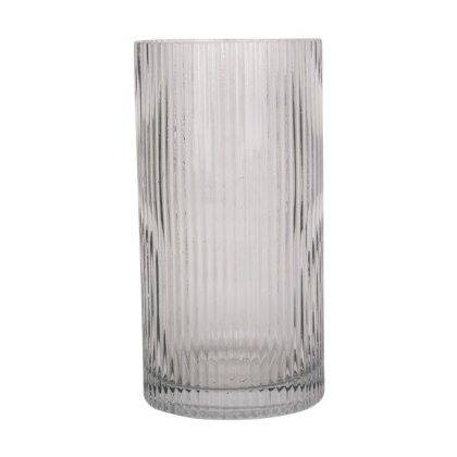 Present Time Home Decor Vase Allure Straight Dark Grey