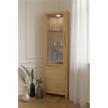 Malmo Corner Display Cabinet