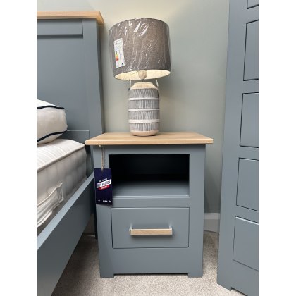 Clearance - Modo Small 1 Drawer Open Shelf Bedside