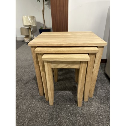 Clearance - Veneto Solid Oak Nest Clearance - Veneto Solid Oak Nest