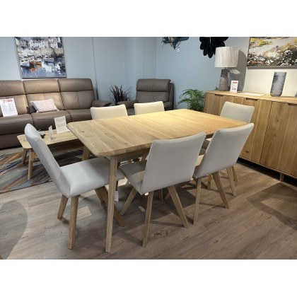 Clearance - Garda Extending Dining Table and 6x Milano Chairs Clearance - Garda Extending Dining Table and 6x Milano Chairs