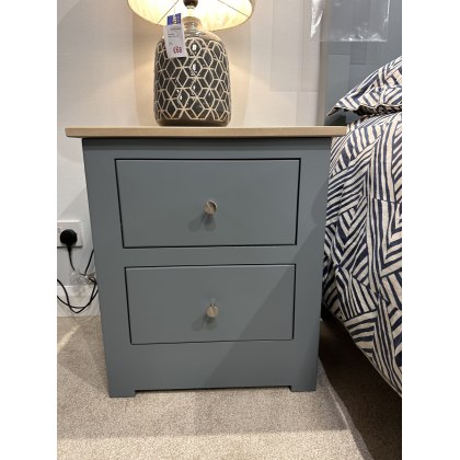 Clearance - Modo 2 Drawer Wide Bedside Chest