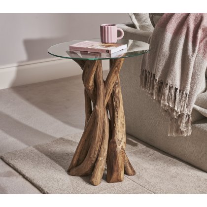 Woodland Round Lamp Table