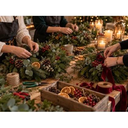 Festive Wreath Making Workshop - Wednesday 2nd December Festive Wreath Making Workshop - Wednesday 2nd December