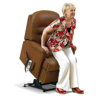 Keswick Leather Small 1-motor Electric Riser Recliner