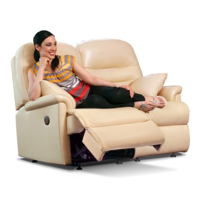 Keswick Leather Small Reclining 2-seater