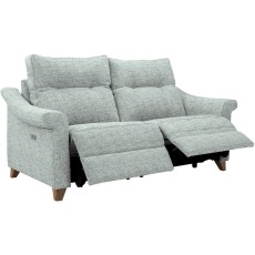Riley (Fabric) Small Sofa Elec Rec DBL with USB