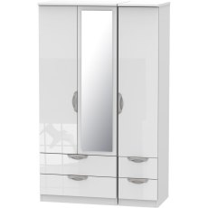 Galahad Triple 2 Drawer Mirror + Drawer Robe