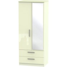 Lancelot 2ft 6in 2 Drawer Mirror Robe