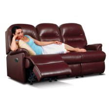 Keswick Leather Small Reclining 3-seater