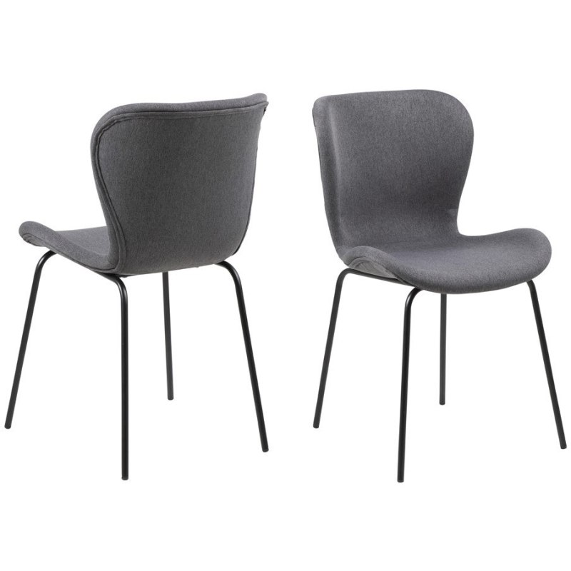 Hunston Batilda Dining Chair Dark Grey Fabric Hunston Batilda Dining Chair Dark Grey Fabric