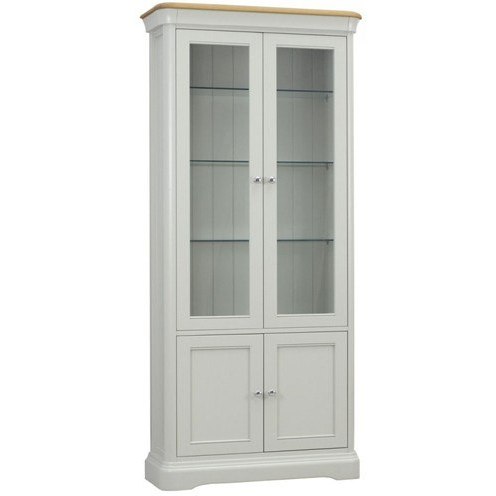 Stag Cromwell Dining Glassed Bookcase with 2 Doors Stag Cromwell Dining Glassed Bookcase with 2 Doors