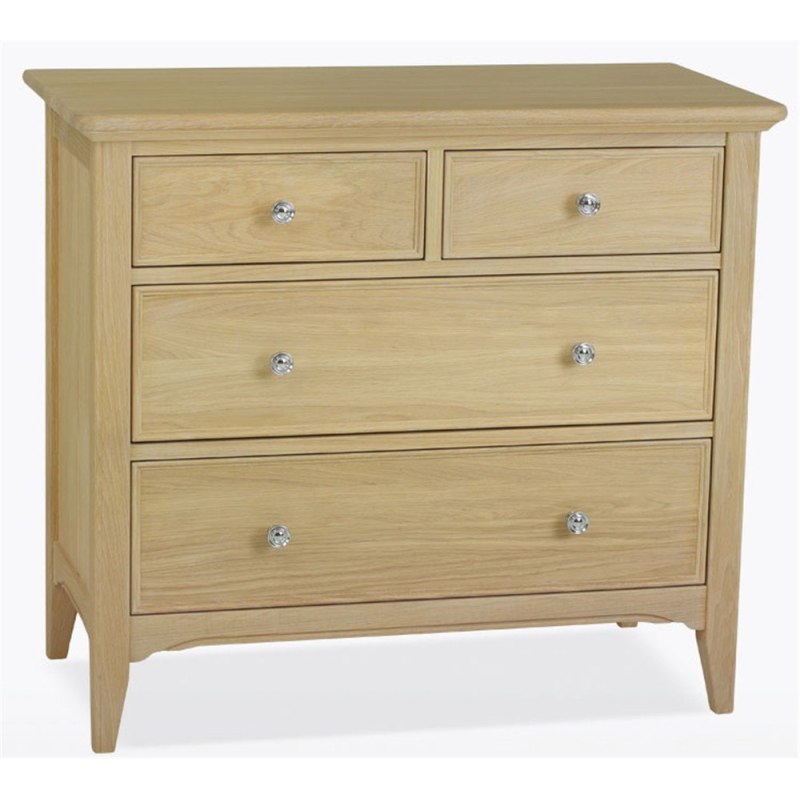 Stag New England Bedroom - Oak 2 + 2 Drawer Chest Stag New England Bedroom - Oak 2 + 2 Drawer Chest