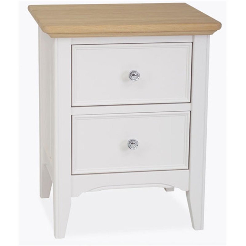 Stag New England Bedroom - Painted Oak 2 Drawer Bedside Chest Stag New England Bedroom - Painted Oak 2 Drawer Bedside Chest