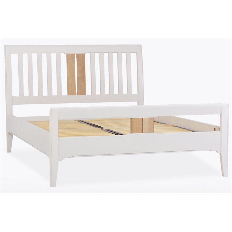 Stag New England Bedroom - Painted Oak Double Slat Bed Stag New England Bedroom - Painted Oak Double Slat Bed