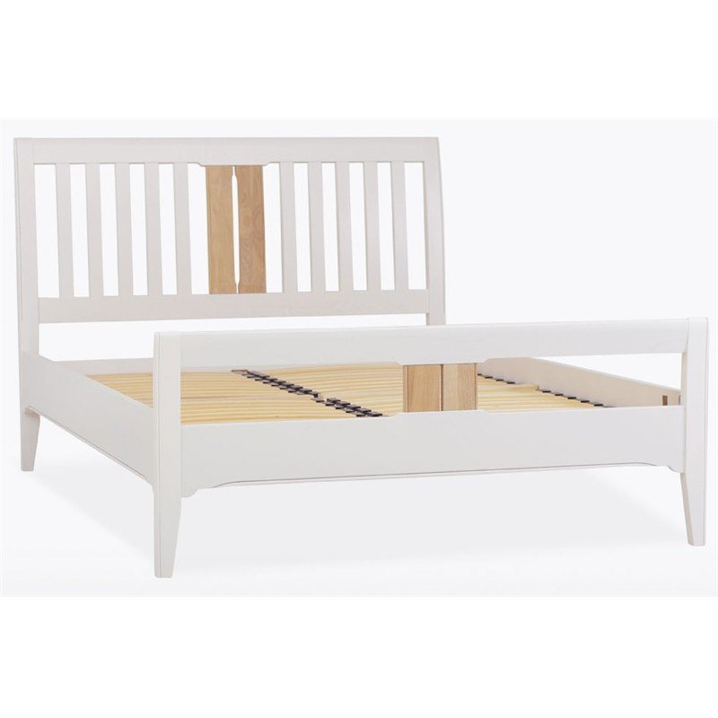 Stag New England Bedroom - Painted Oak King Slat Bed Stag New England Bedroom - Painted Oak King Slat Bed