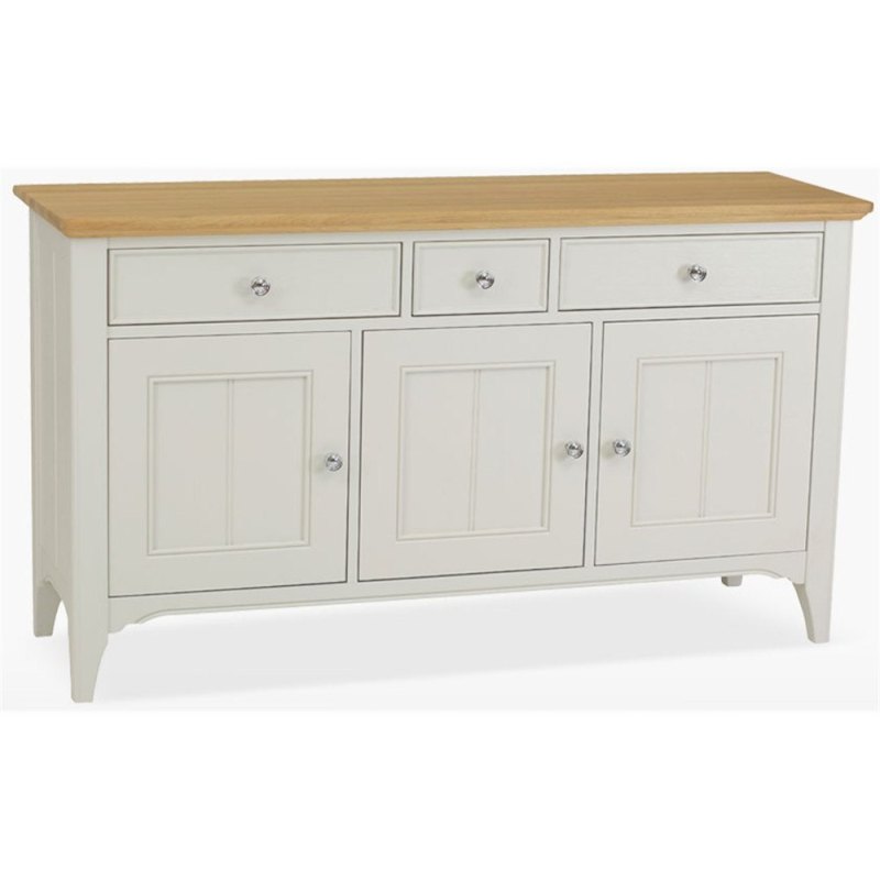 Stag New England Dining - Painted Oak Wide Sideboard 3 Door Stag New England Dining - Painted Oak Wide Sideboard 3 Door