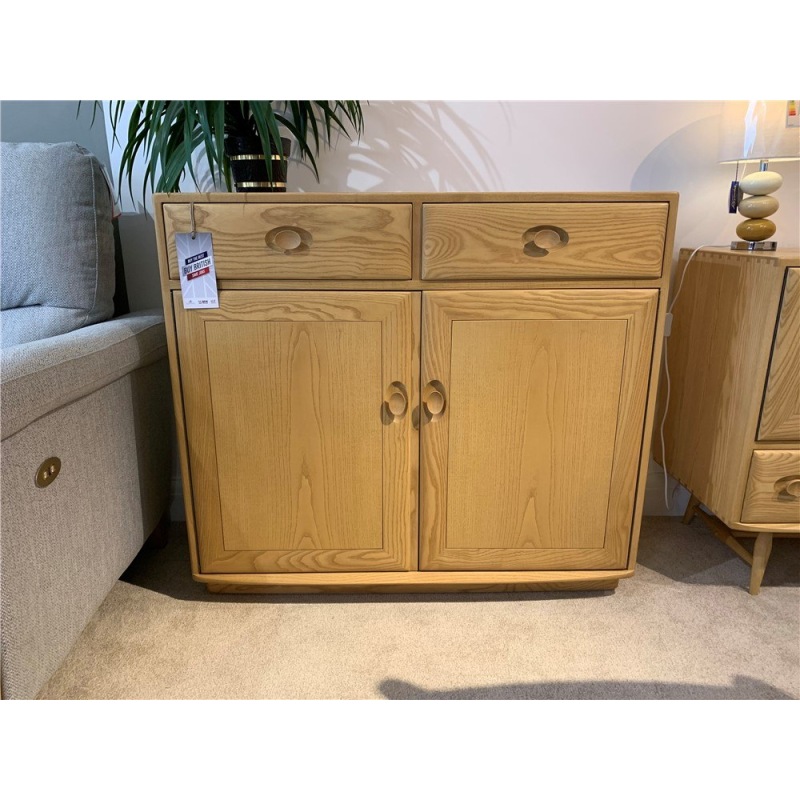 Clearance - Dining Ercol Windsor 2 Door High Sideboard Clearance - Dining Ercol Windsor 2 Door High Sideboard