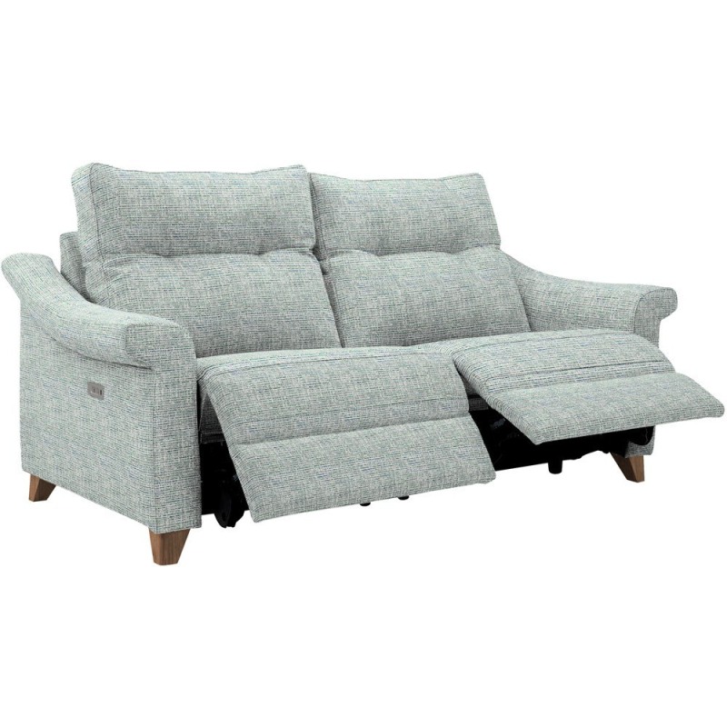 Riley (Fabric) Large Sofa Elec Rec DBL with USB Riley (Fabric) Large Sofa Elec Rec DBL with USB