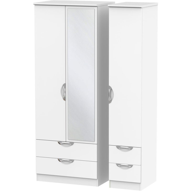 Galahad Tall Triple 2 Drawer Mirror + Drawer Robe Galahad Tall Triple 2 Drawer Mirror + Drawer Robe