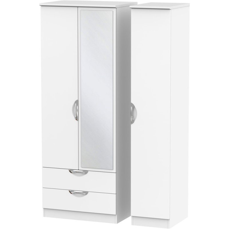 Galahad Tall Triple 2 Drawer Mirror Robe Galahad Tall Triple 2 Drawer Mirror Robe