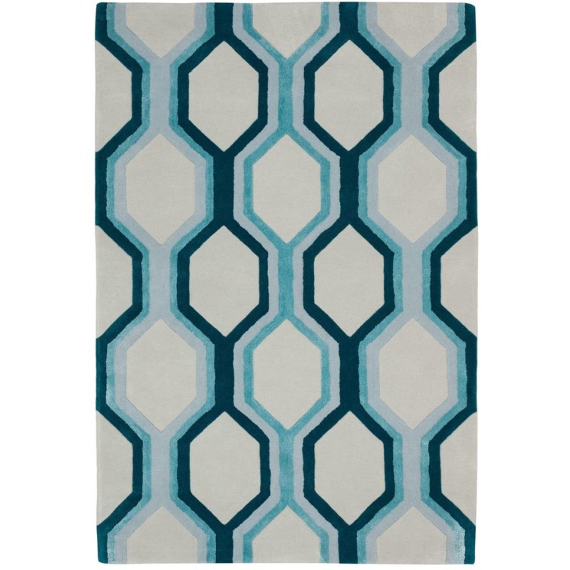 Hand Tufted Honey Multi Blue Hand Tufted Honey Multi Blue