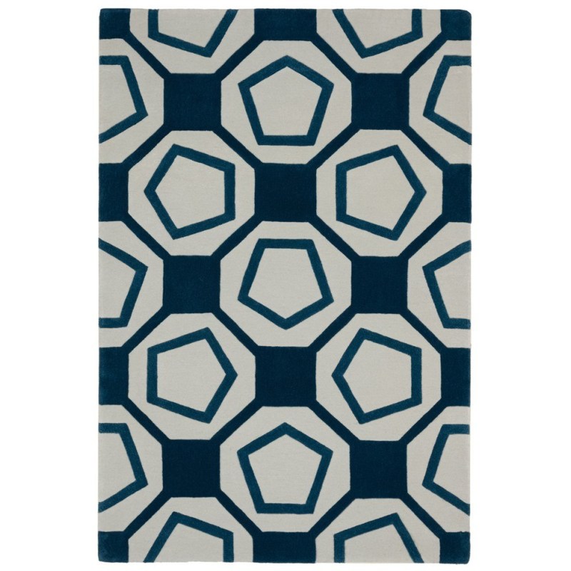 Hand Tufted Octave Multi Blue Hand Tufted Octave Multi Blue