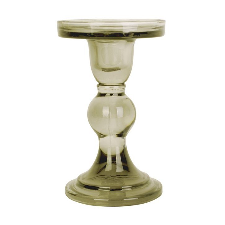 Present Time Home Decor Candle Holder Glass moss green Present Time Home Decor Candle Holder Glass moss green