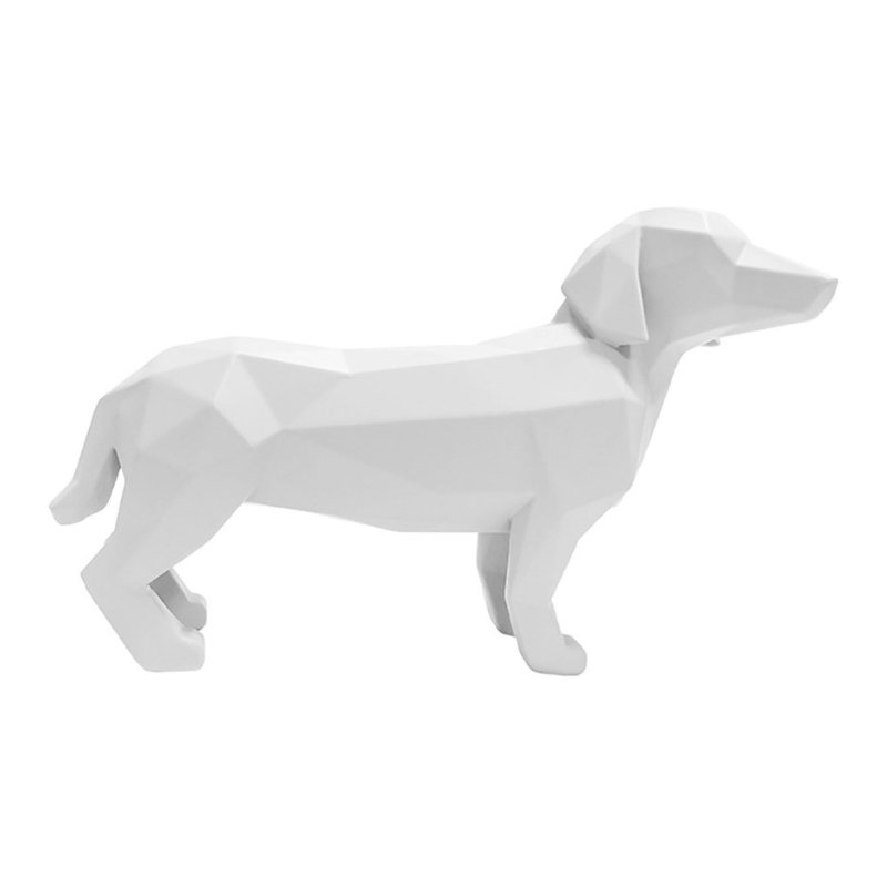 Present Time Home Decor Statue Origami Dog Standing White Present Time Home Decor Statue Origami Dog Standing White