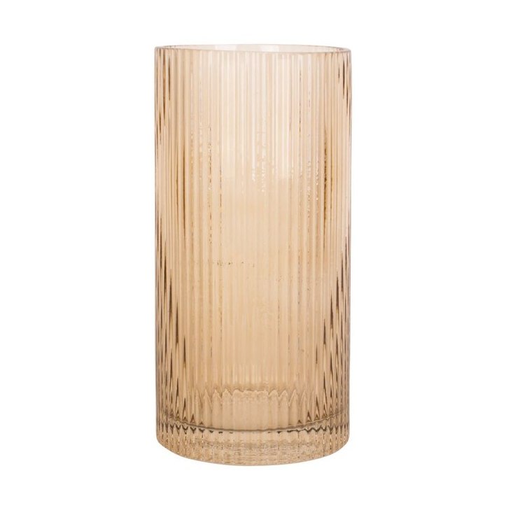 Present Time Home Decor Vase Allure Straight Sand Brown Present Time Home Decor Vase Allure Straight Sand Brown