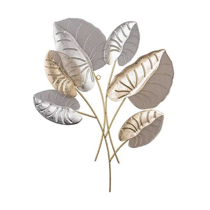Present Time Home Decor Wall Art Alocasia Leaves Gold Present Time Home Decor Wall Art Alocasia Leaves Gold